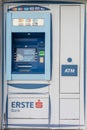 ÃÂ¡lose-up view of street ATM machine of Erste Bank